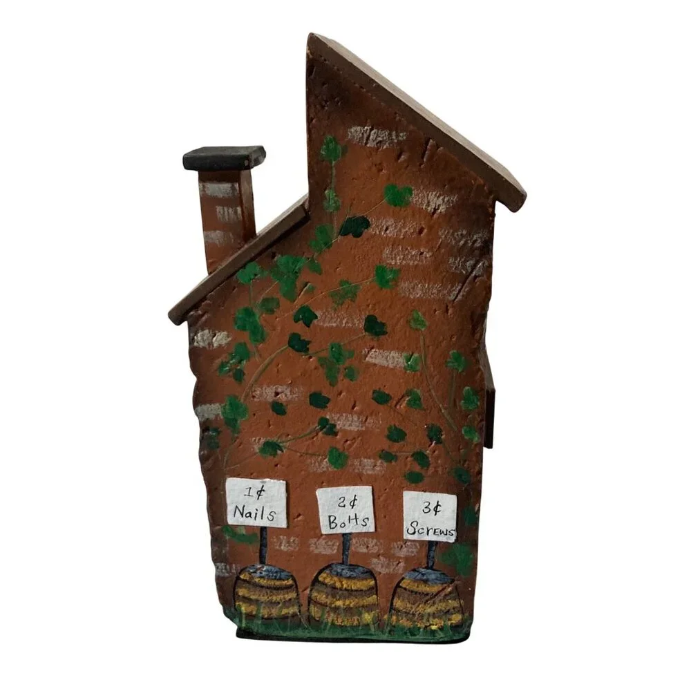 Rustic Miniature Hardware Store Decor Collectible Building